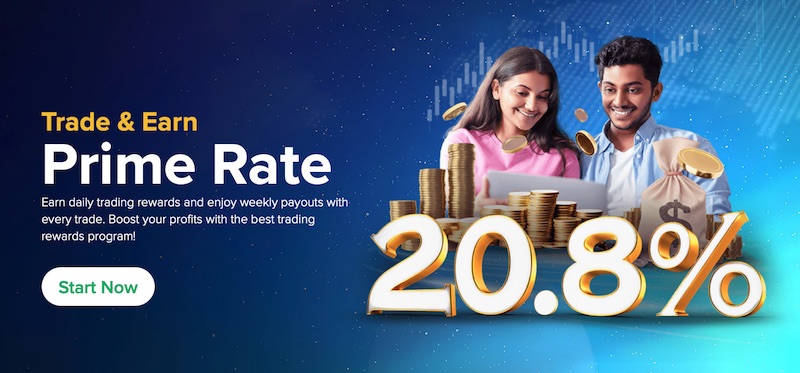 Markets4you Launches Prime Rate Promotion: Earn Daily Trading Rewards with Weekly Payouts and Up to 20.8% Annual Return